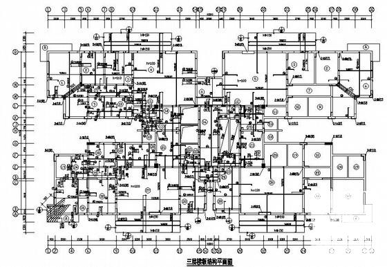 18层剪力墙结构住宅楼结构CAD施工图纸(人工挖孔桩基础) - 2