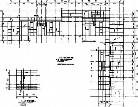 4层现浇钢筋混凝土框架结构CAD施工图纸 - 3