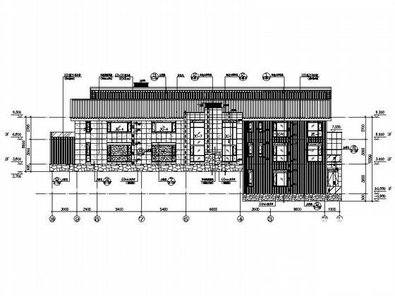 国际大酒店3层别墅式客房建筑施工CAD图纸 - 1