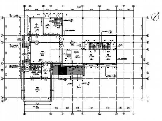 国际大酒店3层别墅式客房建筑施工CAD图纸 - 4