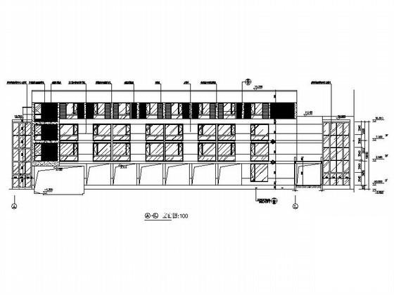 国际大酒店3层客房建筑CAD施工图纸 - 3