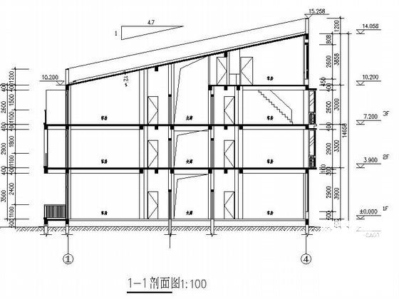 国际大酒店3层客房建筑CAD施工图纸 - 4