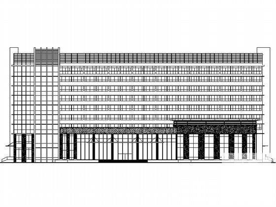 9层国际大酒店建筑施工CAD图纸（效果图纸） - 1