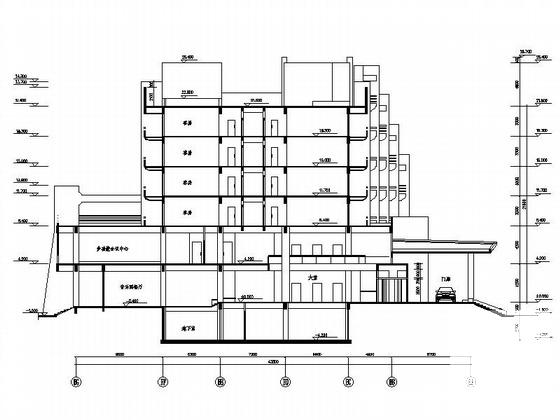 6层温泉酒店建筑CAD施工图纸 - 5