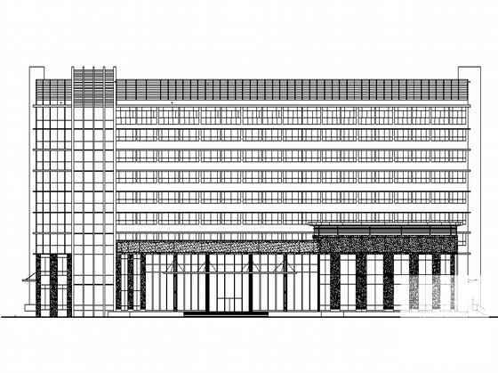 9层四星级国际大酒店建筑施工CAD图纸(人防工程防护) - 4