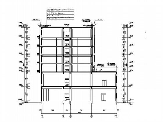 购物广场7层快捷酒店建筑施工CAD图纸(卫生间大样) - 5