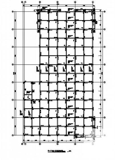3层框架结构厂房结构CAD施工图纸（桩基础）(平面布置图) - 4