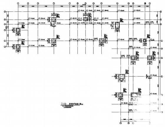 4层框架结构办公楼结构CAD施工图纸（L型） - 3