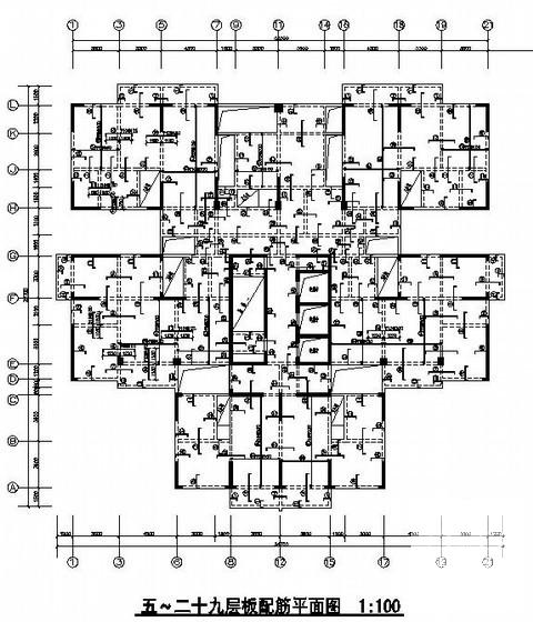 29层框支剪力墙结构商住公寓楼结构CAD施工图纸 - 4