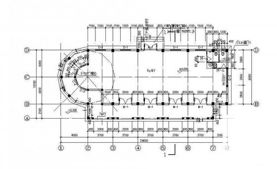 局部2层西班牙风格售楼处建筑结构CAD施工图纸 - 4
