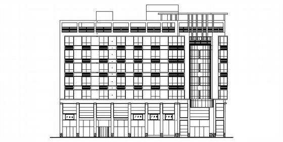 7层酒店建筑结构CAD施工图纸 - 2