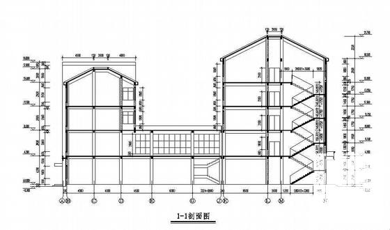框架结构5层现代化市场综合楼建筑结构CAD施工图纸 - 1
