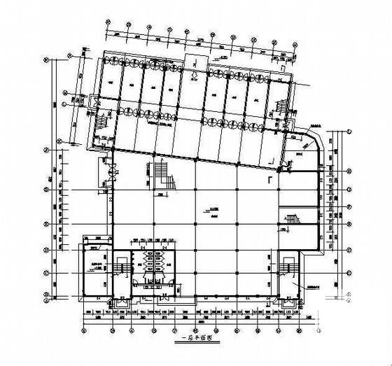 框架结构5层现代化市场综合楼建筑结构CAD施工图纸 - 2
