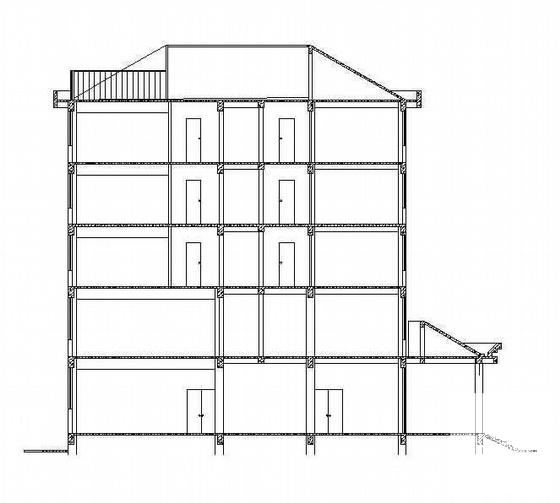旅游风景区宾馆单体建筑结构CAD施工图纸(有节能说明) - 2