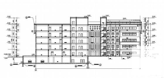 框架结构5层职业院校教学楼建筑结构CAD施工图纸 - 2