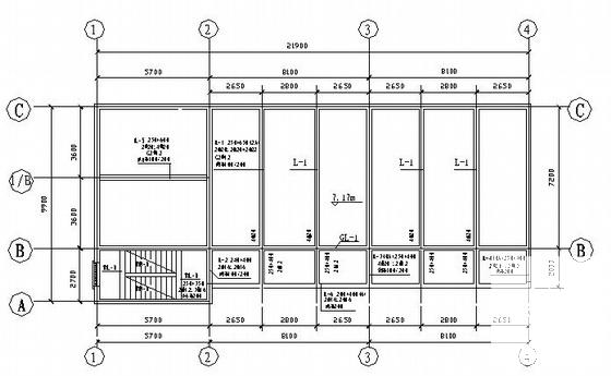砖混结构3层小型教学楼建筑结构CAD施工图纸 - 1