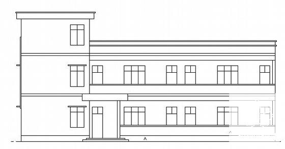 砖混结构3层小型教学楼建筑结构CAD施工图纸 - 3