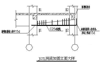 小学结构加固结构CAD施工图纸（5层框架剪力墙桩基础） - 3