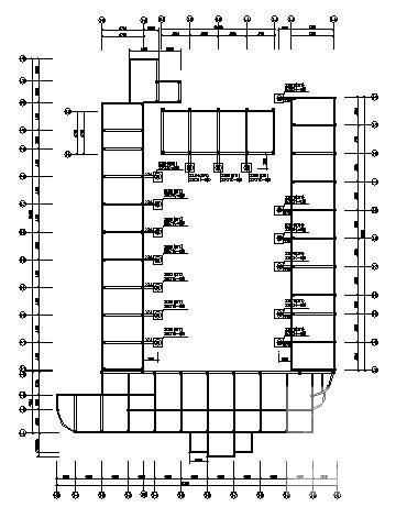 小学结构加固结构CAD施工图纸（5层框架剪力墙桩基础） - 4