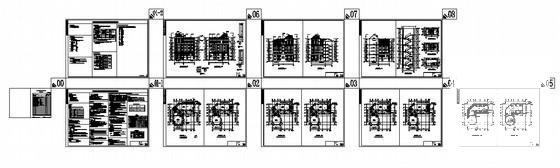 6层欧式现代小区辅助用房建筑施工CAD图纸（6号楼） - 1