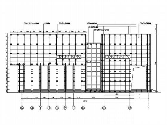 现代风格售楼处大门楼幕墙工程建筑施工CAD图纸(花岗岩干挂) - 3