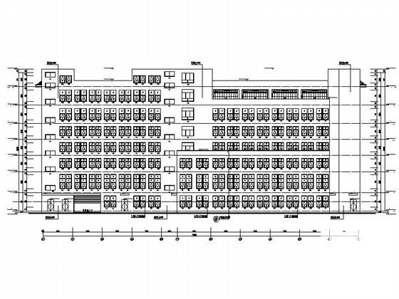 7层现代风格中医院综合楼建筑施工CAD图纸（知名设计院）(消防平面图) - 2