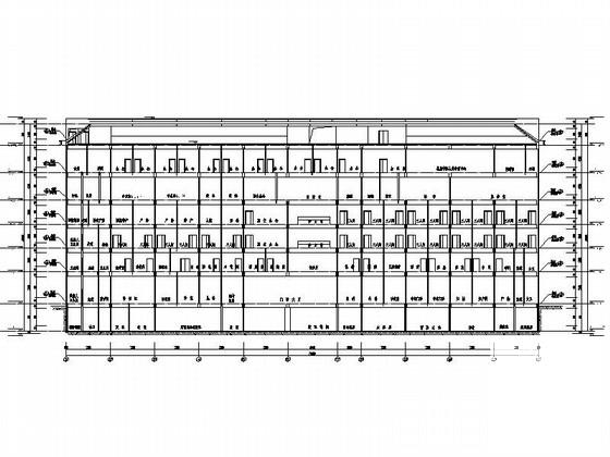 7层现代风格中医院综合楼建筑施工CAD图纸（知名设计院）(消防平面图) - 5