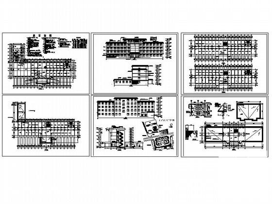 5层医院门诊楼建筑施工CAD图纸(砌体结构) - 1