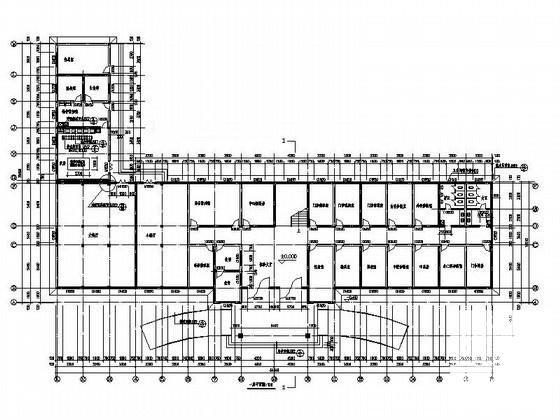 5层医院门诊楼建筑施工CAD图纸(砌体结构) - 3