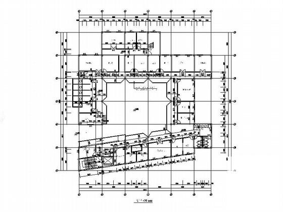 3层框架结构藏式风格医疗建筑施工CAD图纸（效果图纸）(抗震设防类别) - 5