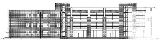 中学新建校区3层学生食堂建筑结构CAD施工图纸 - 4
