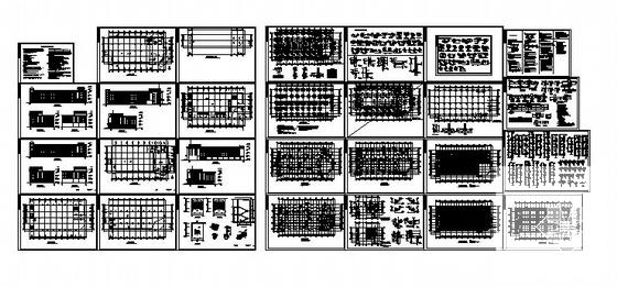 纺织器材厂框架结构职工食堂建筑结构CAD施工图纸 - 2