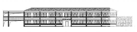 2层干警餐厅建筑结构CAD施工图纸 - 1