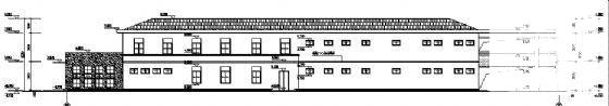 2层干警餐厅建筑结构CAD施工图纸 - 2