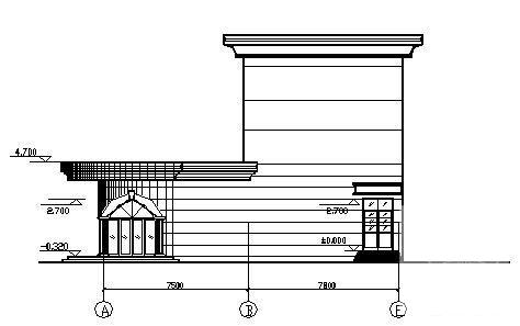 3层砖混结构食堂招待所建筑结构CAD施工图纸 - 2