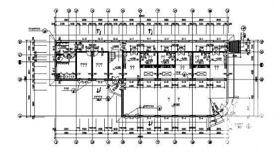 3层砖混结构食堂招待所建筑结构CAD施工图纸 - 3