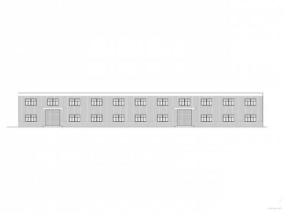 2层门式钢架结构仓库建筑结构CAD施工图纸 - 2