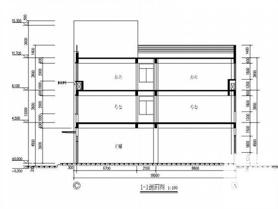 新站区花园小区3层商业综合楼建筑施工CAD图纸(卫生间大样图) - 4