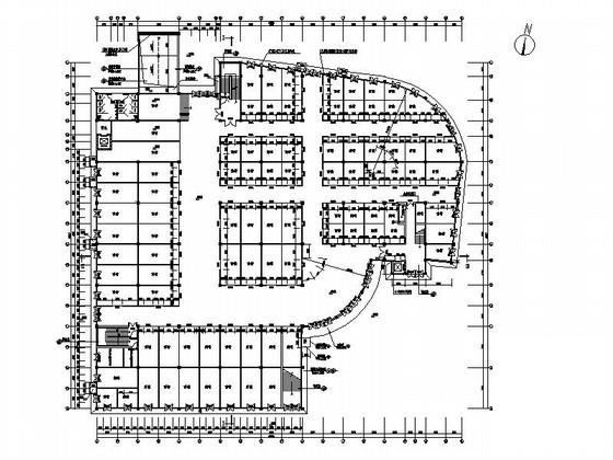 5层商城建筑施工套CAD图纸(屋顶平面图) - 2