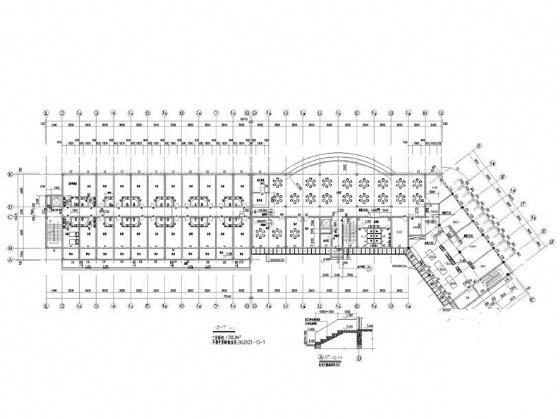 6层综合楼建筑施工CAD图纸（效果图纸及节能设计说明） - 1