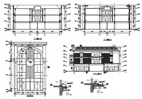 商业中心三号商业楼建筑结构水电CAD施工图纸 - 3