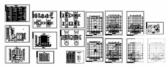 框架结构7层新华书店综合楼CAD施工图纸(卫生间详图) - 2