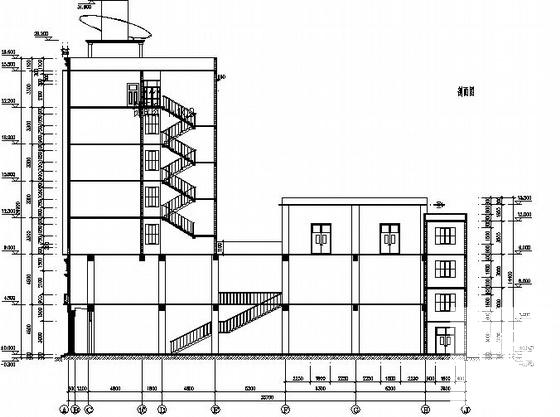 框架结构7层新华书店综合楼CAD施工图纸(卫生间详图) - 3