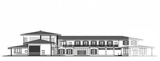 2层汽车营地服务楼建筑施工CAD图纸（效果图纸）(卫生间大样) - 3