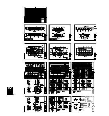 物流公司辅助厂房建筑结构CAD施工图纸 - 1