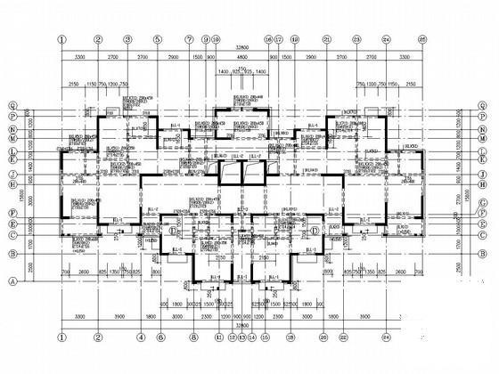 16层剪力墙结构高层住宅楼结构CAD施工图纸(基础采用桩基础) - 2