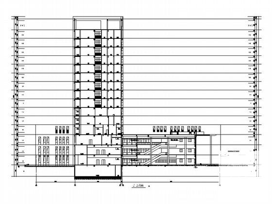15层市级框架结构医疗综合楼建筑施工CAD图纸（知名设计院） - 2