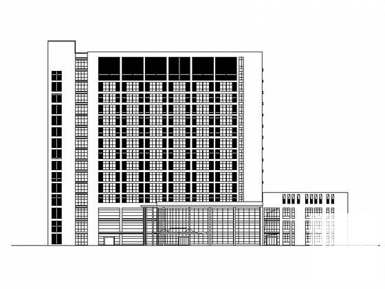 15层市级框架结构医疗综合楼建筑施工CAD图纸（知名设计院） - 3