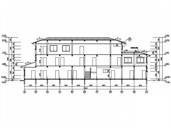 乡镇11层门诊楼建筑设计CAD施工图纸 - 1