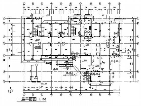 乡镇11层门诊楼建筑设计CAD施工图纸 - 4